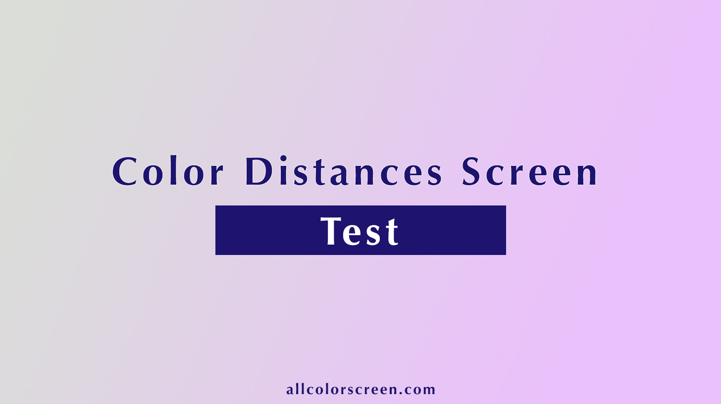 color distance test